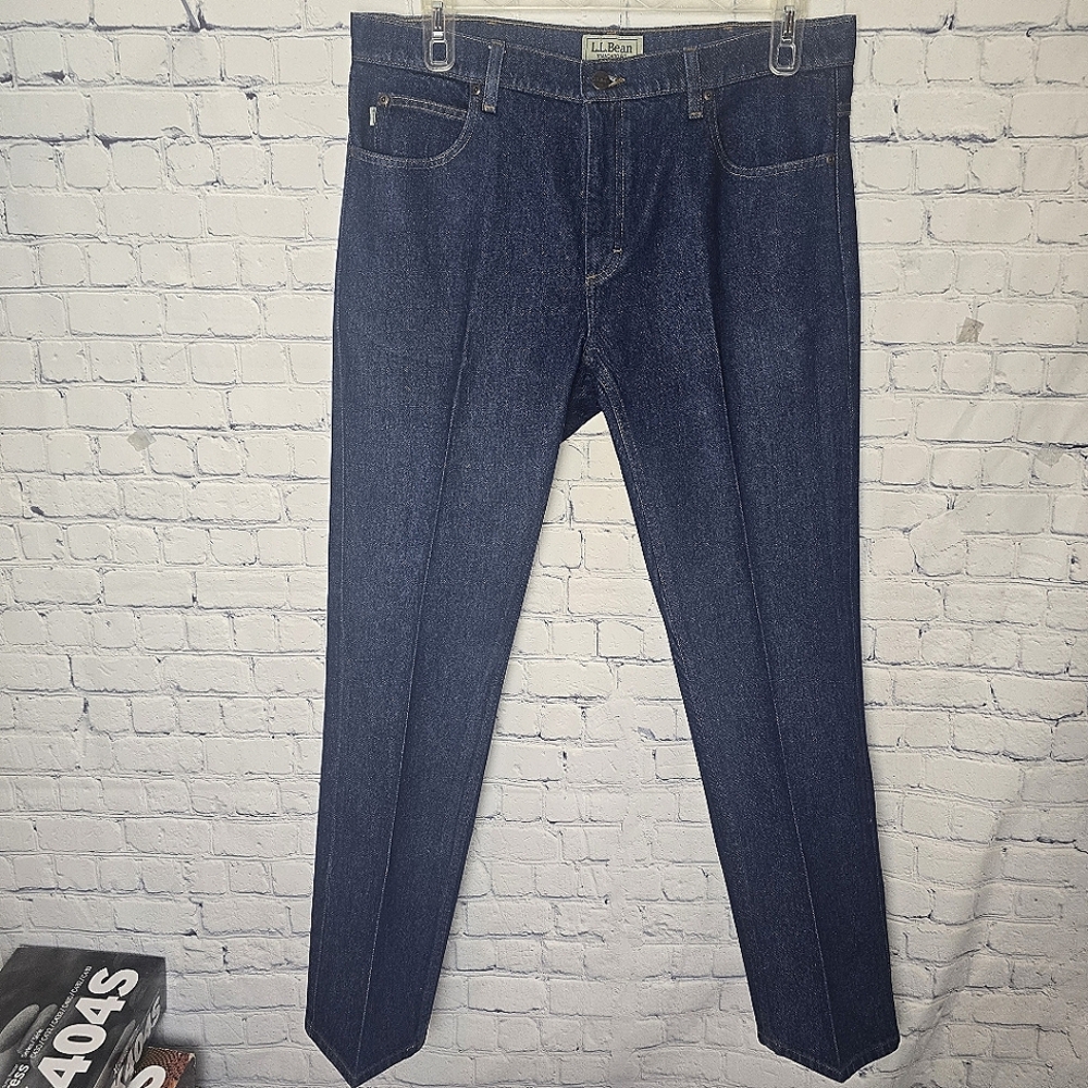 L.L. Bean Men's Classic Indigo Standard Fit Straight Jeans Size 36x32